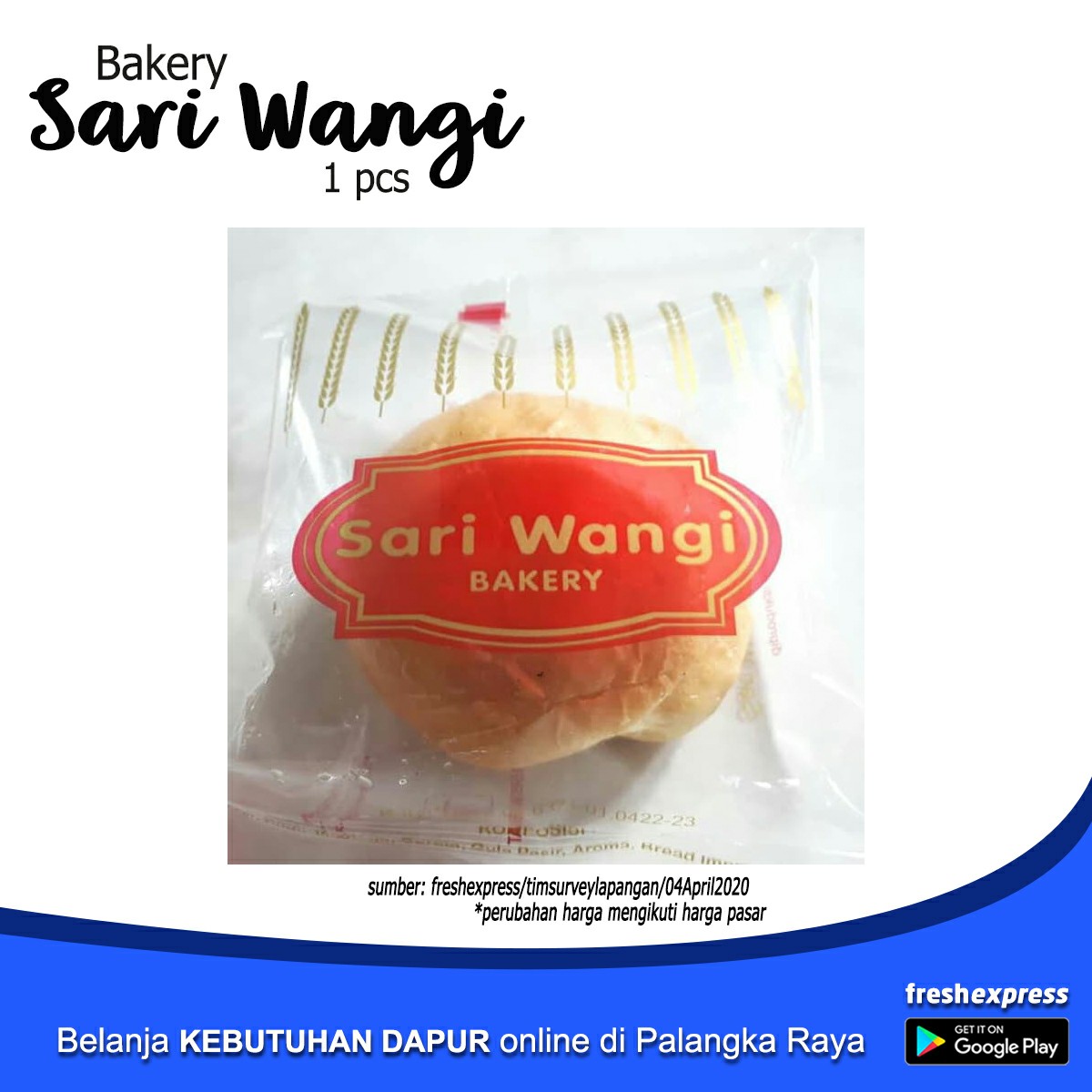 Roti Sari Wangi Bakery 1 Pcs