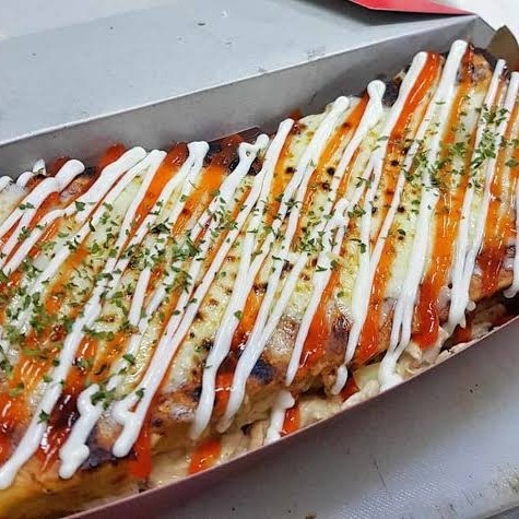 Roti bakar Beef Chesse