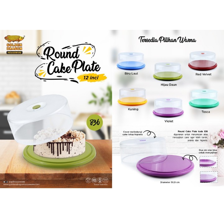 Round Cake Plate