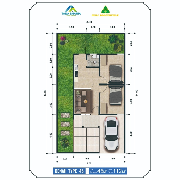 Rumah Tipe 45 2