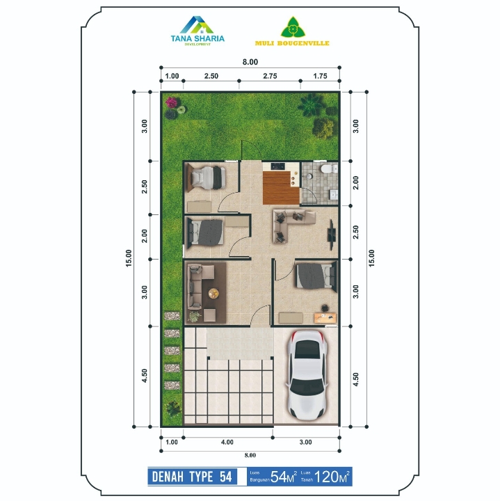 Rumah Tipe 54 2