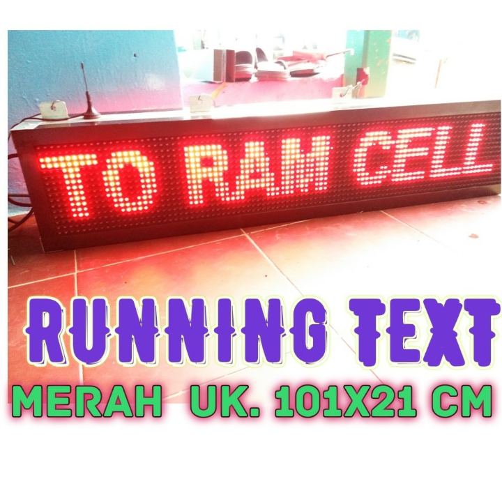 Running Text Merah 1 Meter