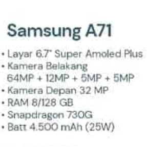 SAMSUNG A71 2