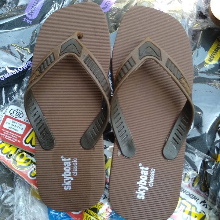 SANDAL JEPIT SKYBOAT BROWN