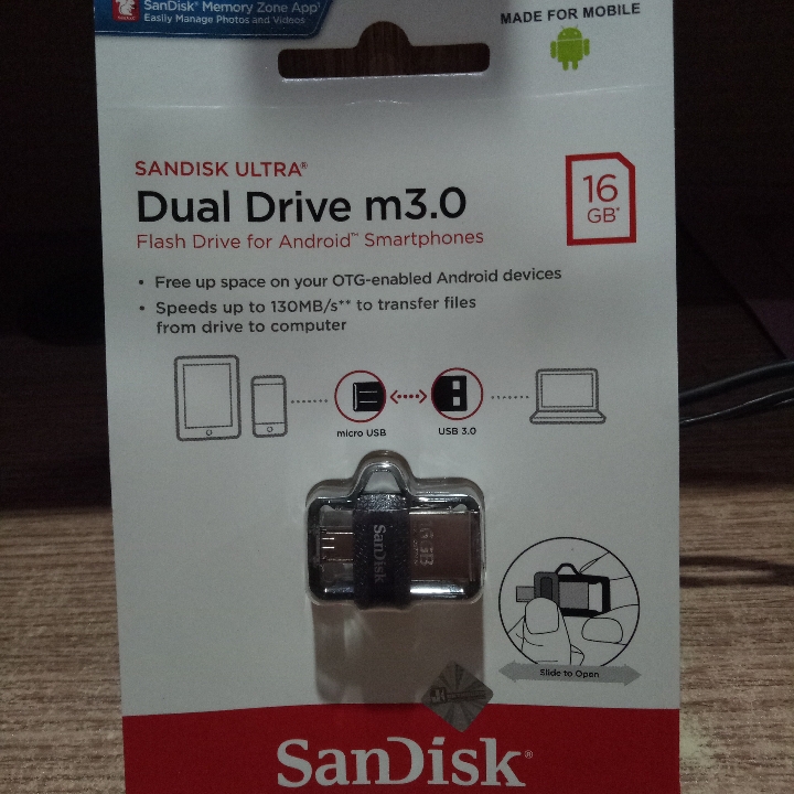 SANDISK FLASHDISK OTG MICRO 16GB