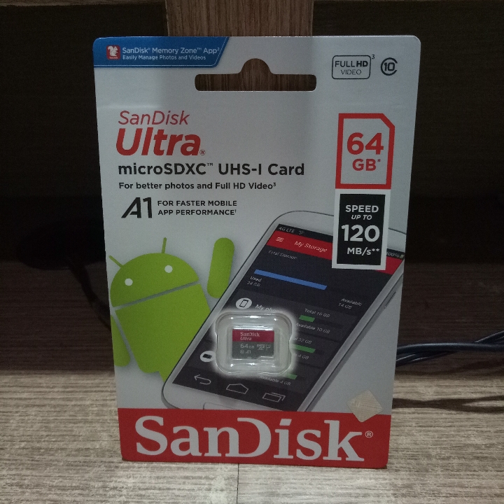 SANDISK MEMORY MICRO SD 64GB