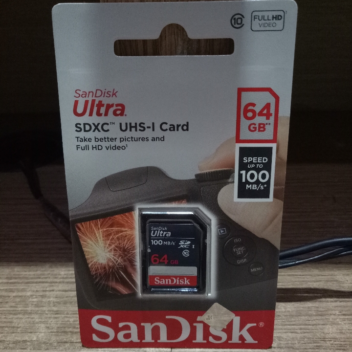 SANDISK MEMORY SD CARD C10 64GB