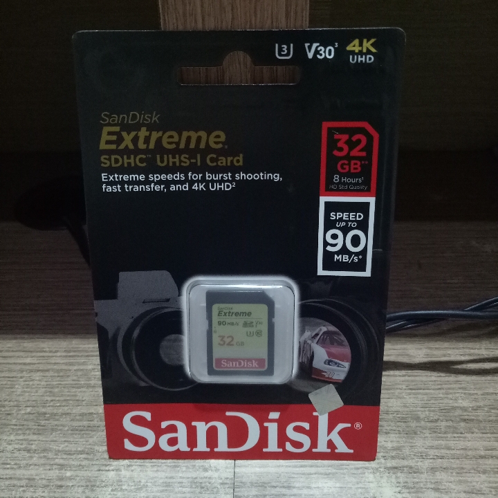 SANDISK MEMORY SD CARD EXTREME 32GB