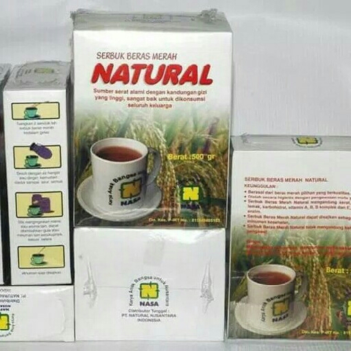 SBMN Serbuk Beras Merah Natural 250gram