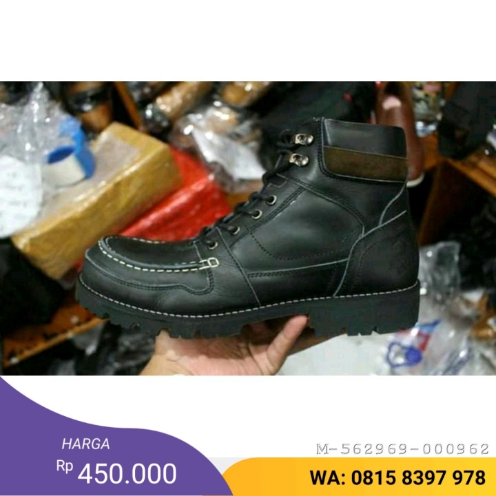 SEPATU BOOTS PRIA WOLF ROTTWEITER KULIT VRIF-044 2