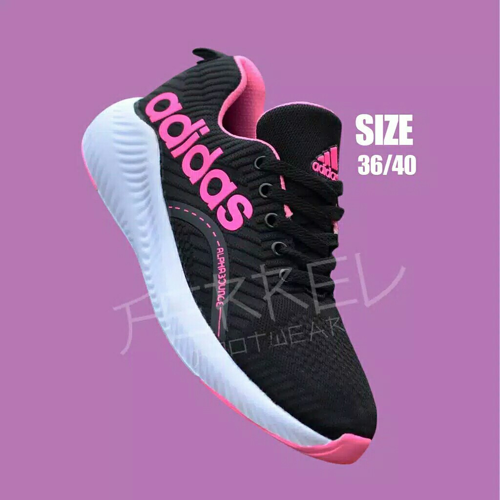 SEPATU CEWEK OLAHRGA SNESKERS GREY PINK 36-40 2