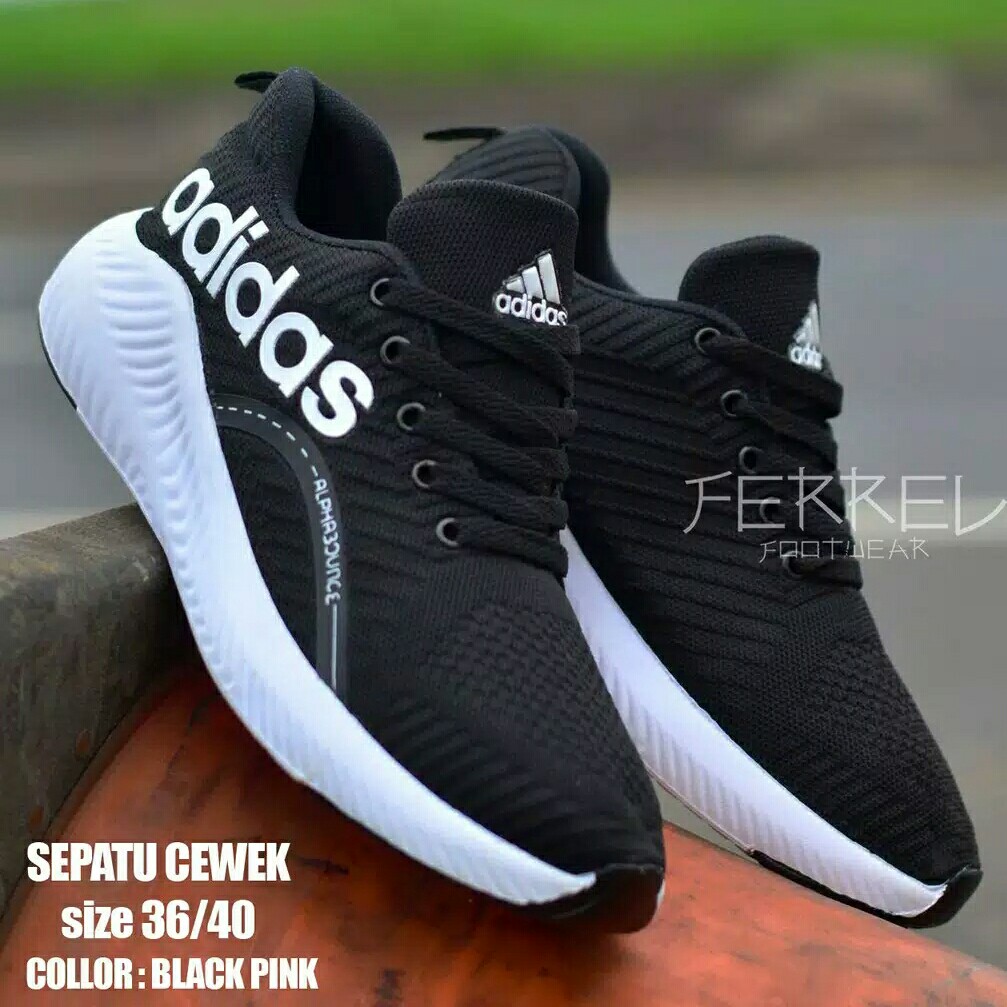 SEPATU CEWEK OLAHRGA SNESKERS GREY PINK 36-40 4