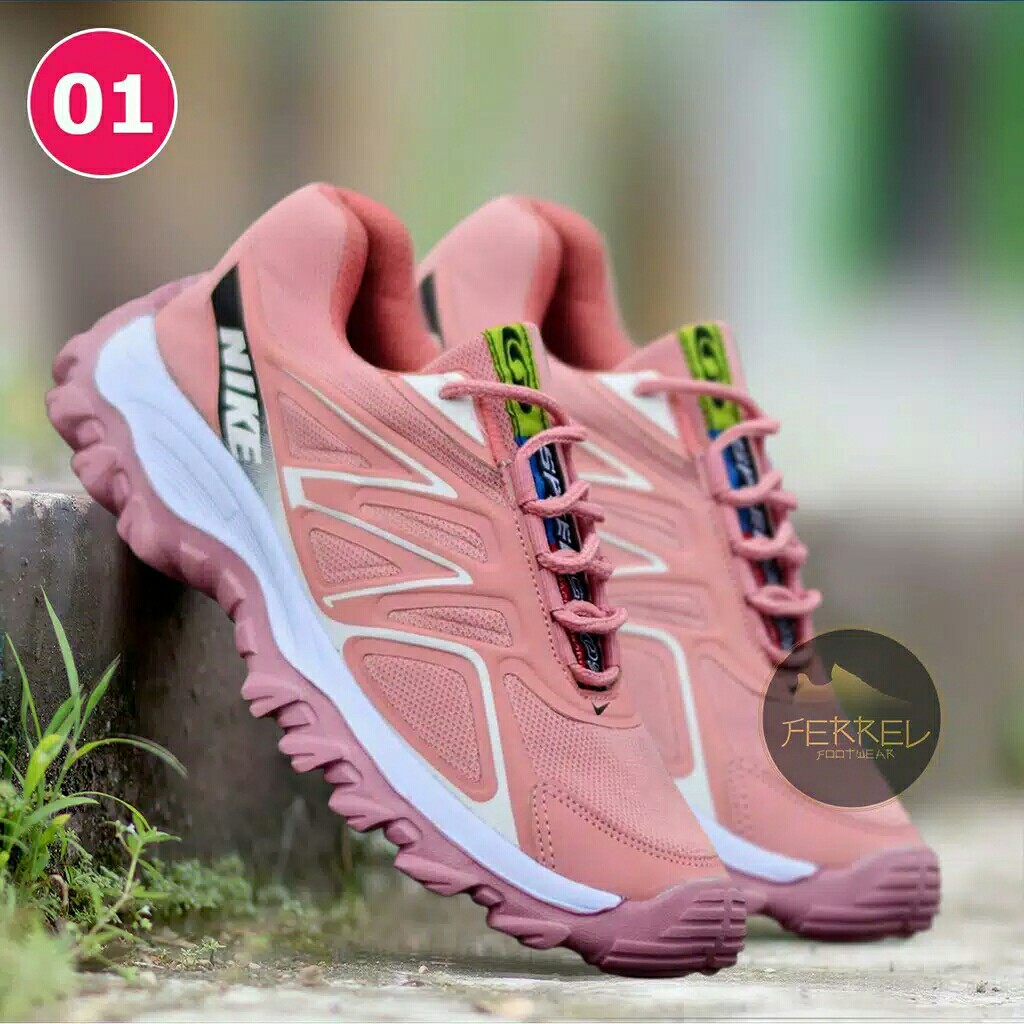 SEPATU NIKE OLAHRAGA WANITA OUTDOR NIKE SPEED CROSS 3640  READY STOK