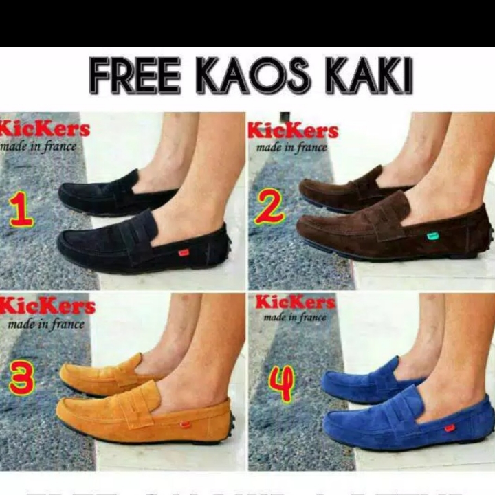 SEPATU SLIP ON PRIA KICKERS JEVLIN SEPATU KASUAL CASUAL COWOK SANTAI