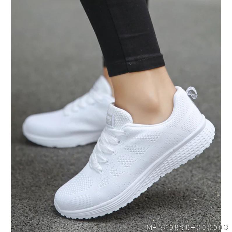 SEPATU SNEAKER OLAHRAGA WANITA PUTIH 2