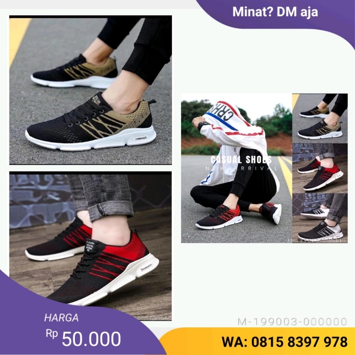 SEPATU SNEAKERS PRIA VANO MESH VBOG-040