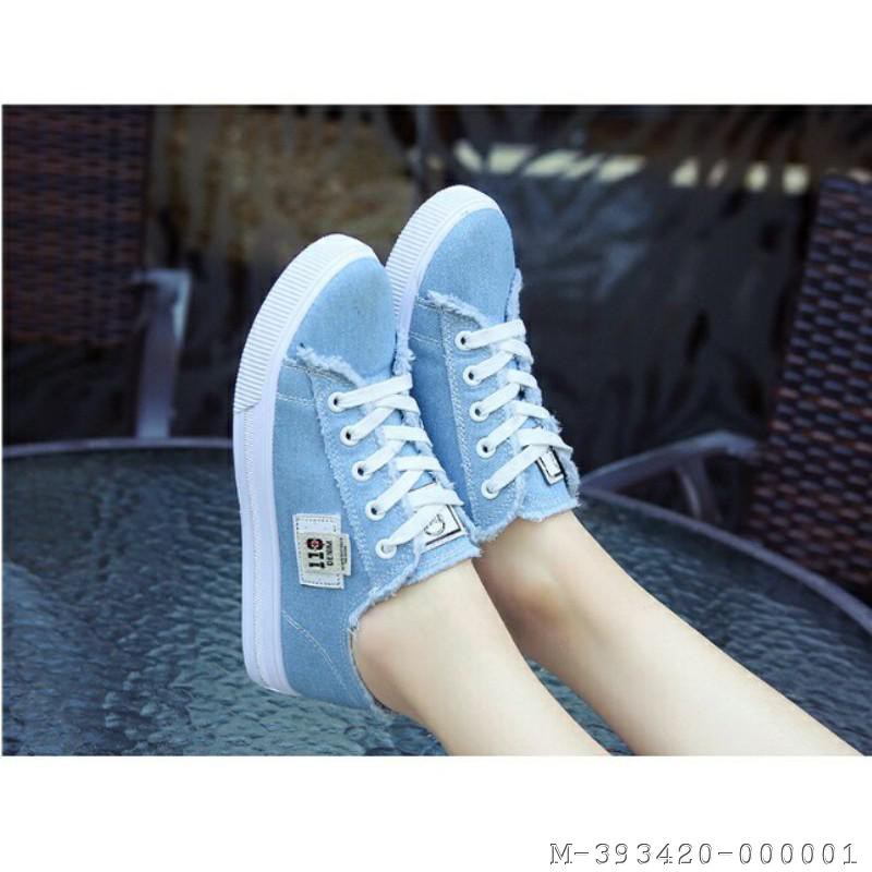 SEPATU SNEAKERS WANITA TALI DENIM