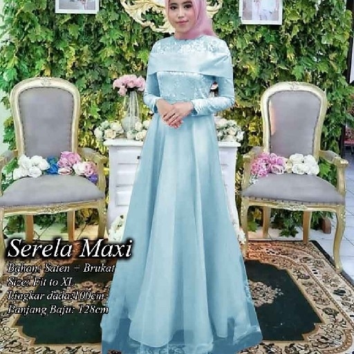 SERELA MAXI BIRU MUDA 