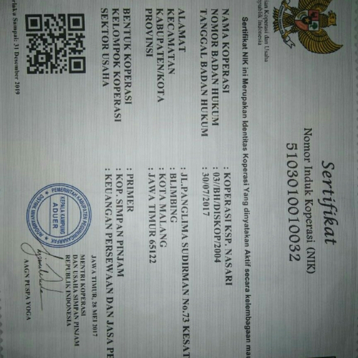 SERTIFIKAT KANTOR