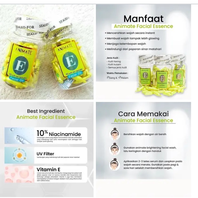 SERUM AMINATEA alat kecantikan kulit dalam redy