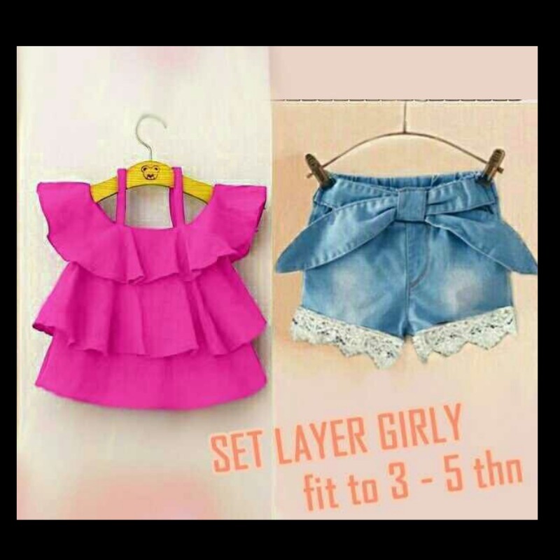 SET-AP SET LAYER POLOS KISARAN USIA 3-4 TAHUN 3