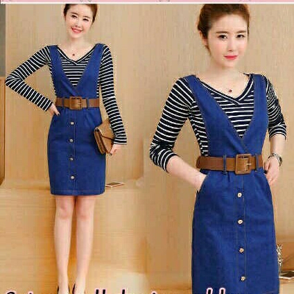 SETELAN OVERALL DENIM GABBY