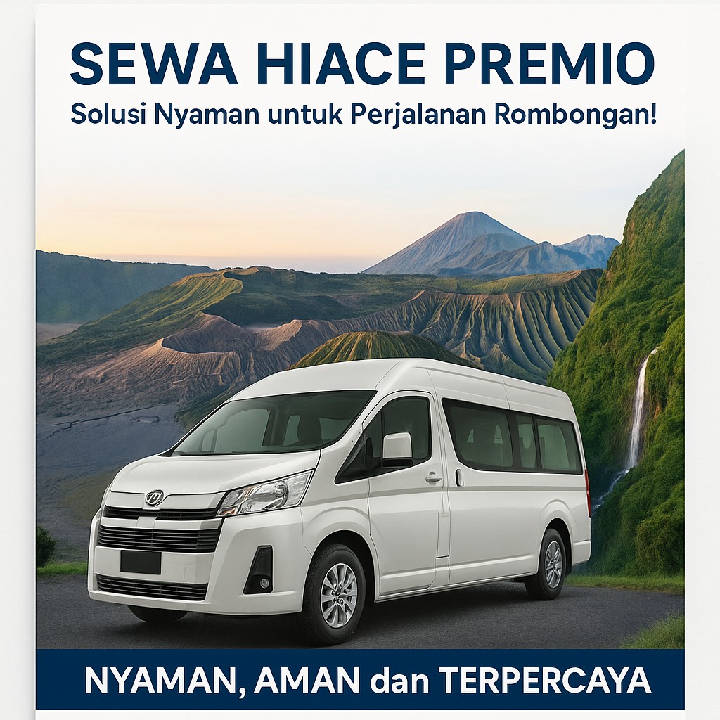 SEWA HIACE PREMIO BANDARA MALANG - 085606667377