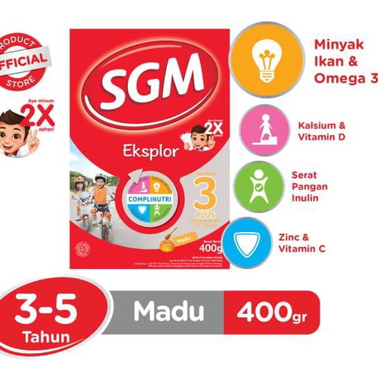 SGM Eksplor 3 Plus Madu 400gr