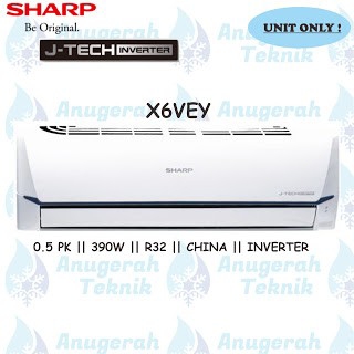 SHARP AC Split 12 PK X6VEY J-Tech Inverter Series