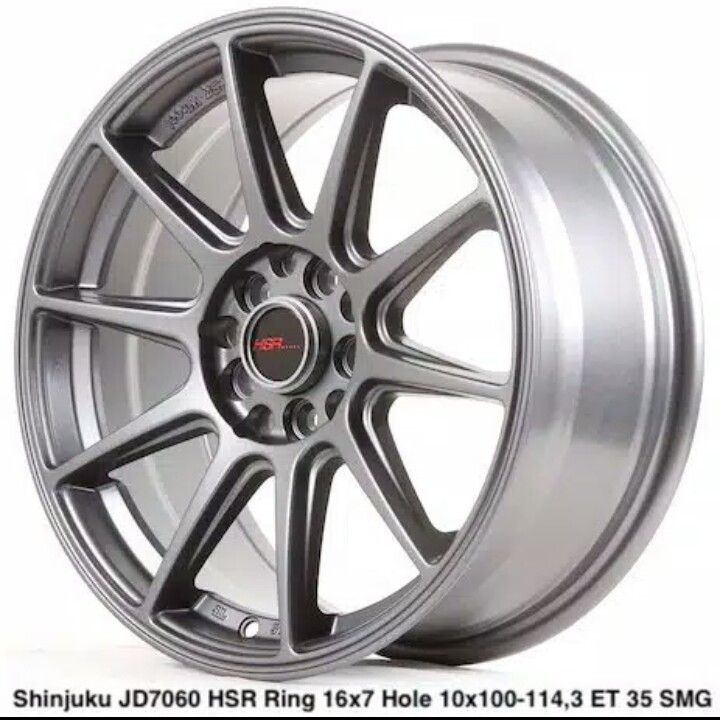 SHINJUKU JD7060 HSR Velg mobil racing innova kia xpander terios rush