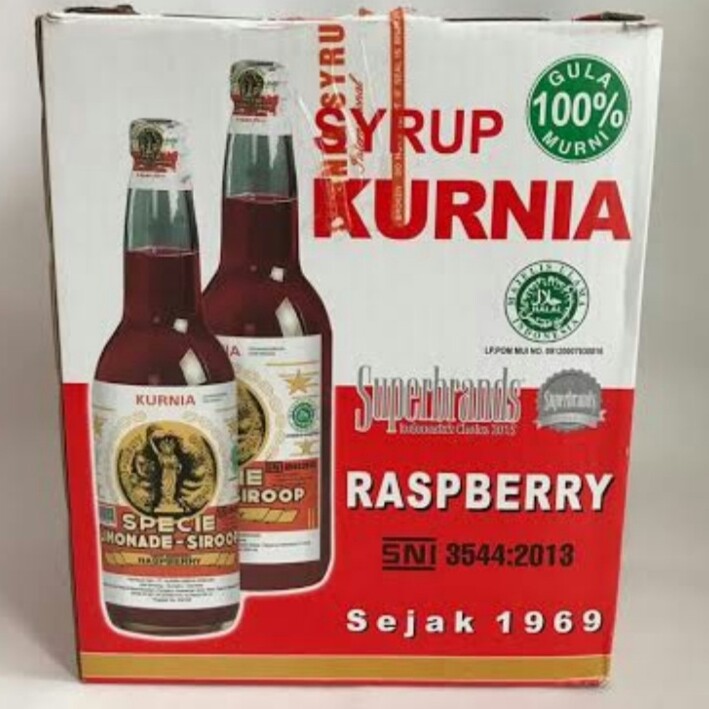 SIRUP KURNIA  SIRUP RASPBERRY 600 ML