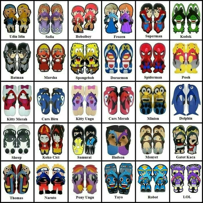 SIZE 32 Sandal Sancu - Sandal Lucu Karakter