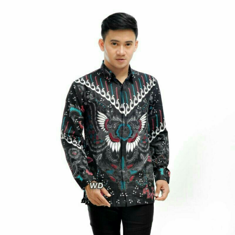 SIZE M L XL XXL XXXL BSWART Batik HRB026 Kenongo Hem Pendek 4