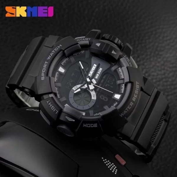 SKMEI Jam Tangan Digital Analog Pria AD-1117 2