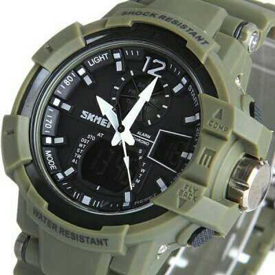 SKMEI Jam Tangan Digital Analog Pria Army NB15EMWS04AGH D15 3