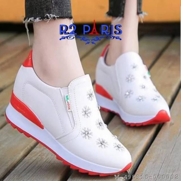 SLIP ON WANITA BUNGA SINTETIS