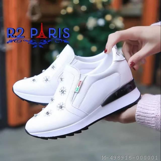 SLIP ON WANITA BUNGA SINTETIS 2