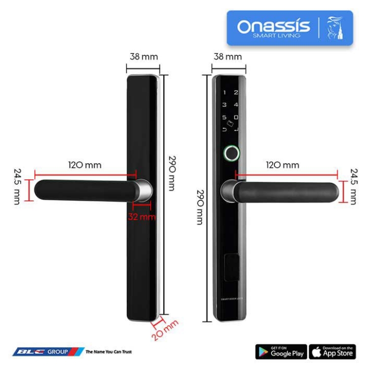 SMART LOCK ONASSIS FRAME D-65 PRO - SMARTTHING 2