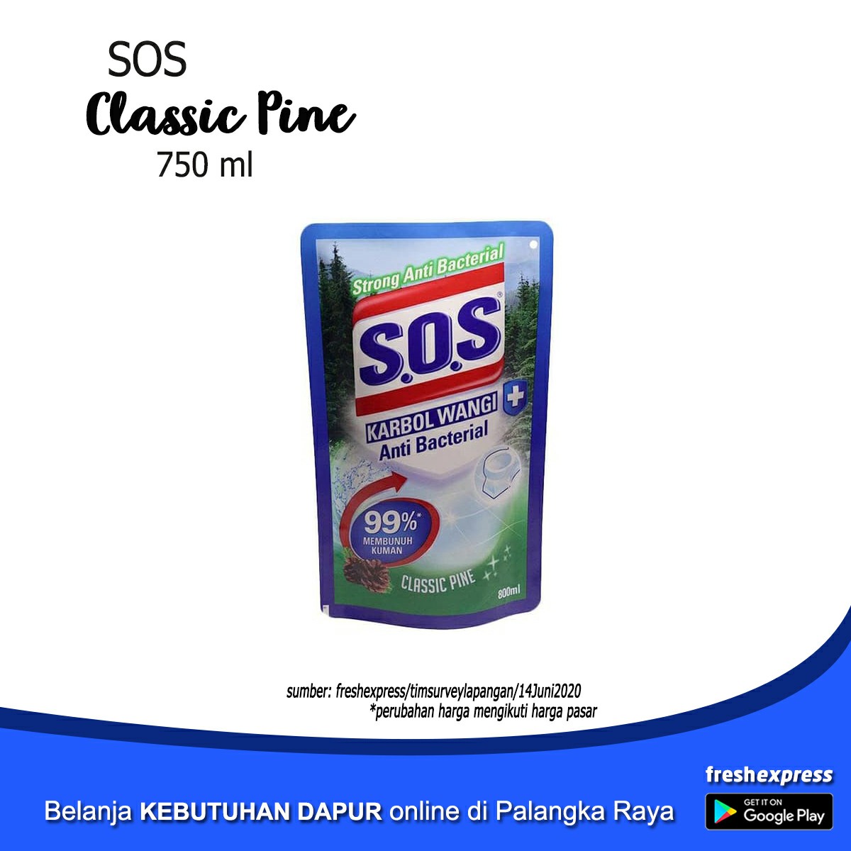 SOS Classic Pine 750 Ml
