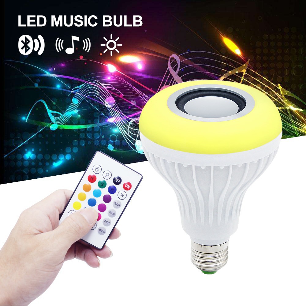 SPEAKER BLUETOOTH WIRELESS LAMPU MUSIC LED RGB 2