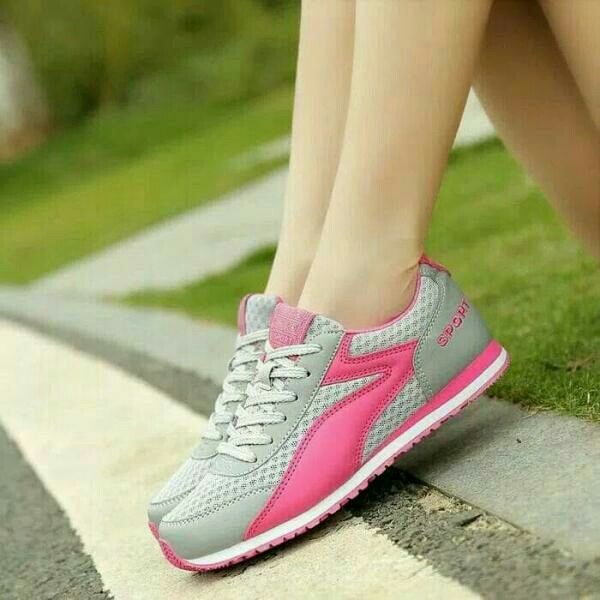 SPON SPORT abu-abu pink