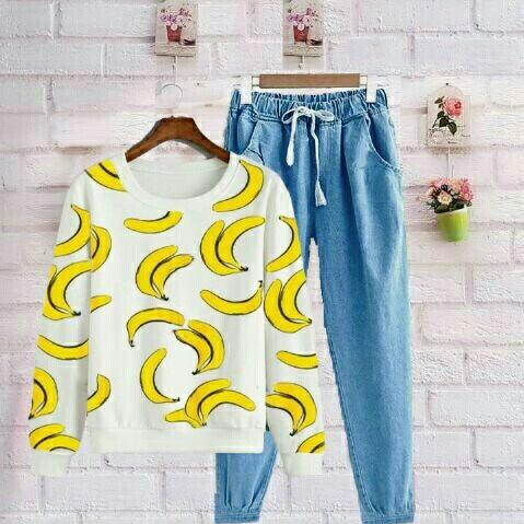 ST BANANA DENIM PUTIH 