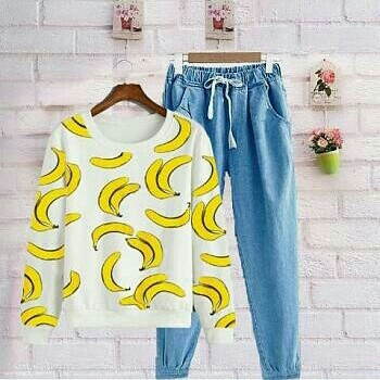 ST BANANA DENIM PUTIH 