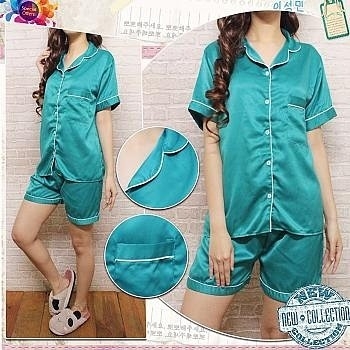 ST PIYAMA SATIN PENDEK TOSCA