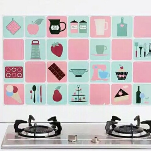 STIKER DAPUR ANTI MINYAK 2