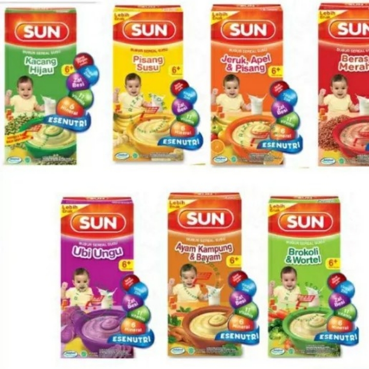 SUN Bubur Sereal SUSU BERBAGAI RASA 3