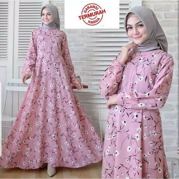 SUNRISE GAMIS SYARI MONALISA SUPER MURAH BAHAN  IMPORT