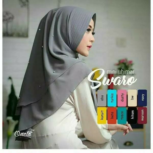 SWARO MUTIARA JUMBO  PET ANTEM PENGUIN SYARI HIJAB JILBAB KHIMAR  BERG