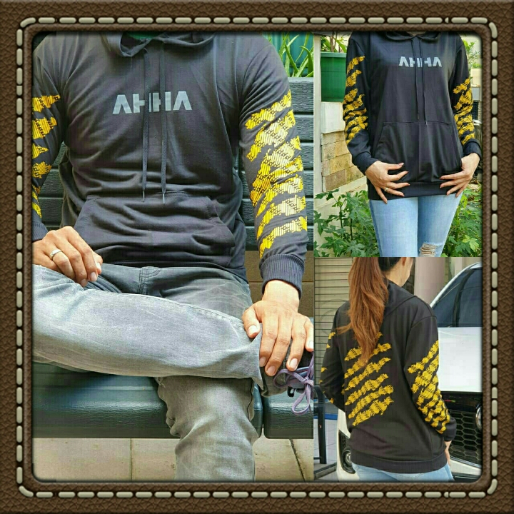 SWEATER HOODIE AHSHIAP CAKAR HITAM