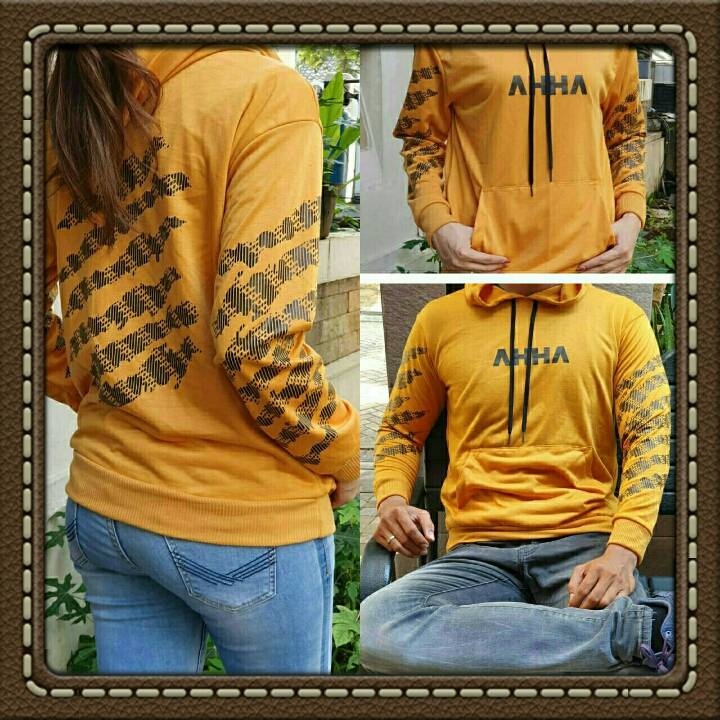 SWEATER HOODIE AHSHIAP CAKAR MUSTARD